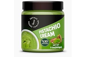 Jatisse Pistachio Cream 7oz – 30% Pistachio Butter Spread – No Palm Oil – Perfect for Dubai Chocolate Bar, Pastries, Kunefe & Breakfast (7oz / 200gr)