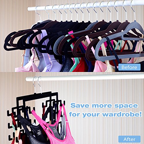 IEOKE Dress Hangers Organizer Hangers Non-slip Velvet Closet Hangers - For women Closet
