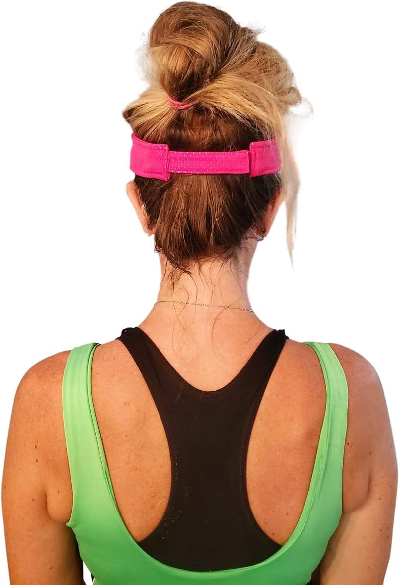 Tennis Happies Tennis Visor Hit Happy, Adjustable Strap, Perfect for On The Court Or Off (Pink), One Size: Clothing