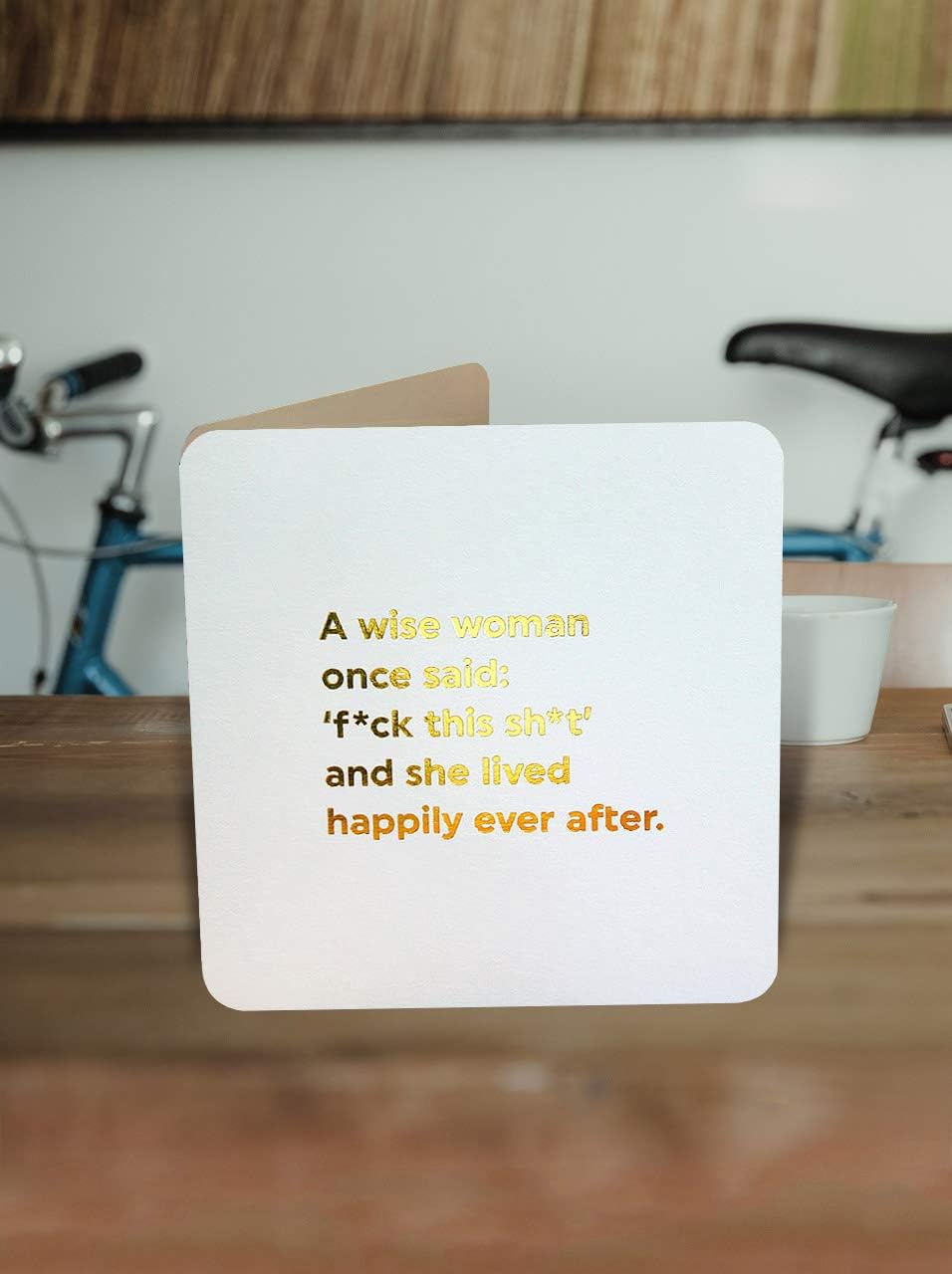 Brainbox Candy - Funny Rude Birthday Card - 'A Wise Woman' - Perfect For Best Friends Her Girlfriend Partner - Image 3