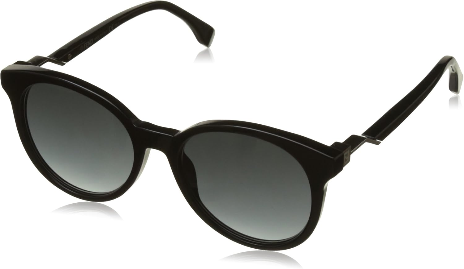 fendi black round sunglasses