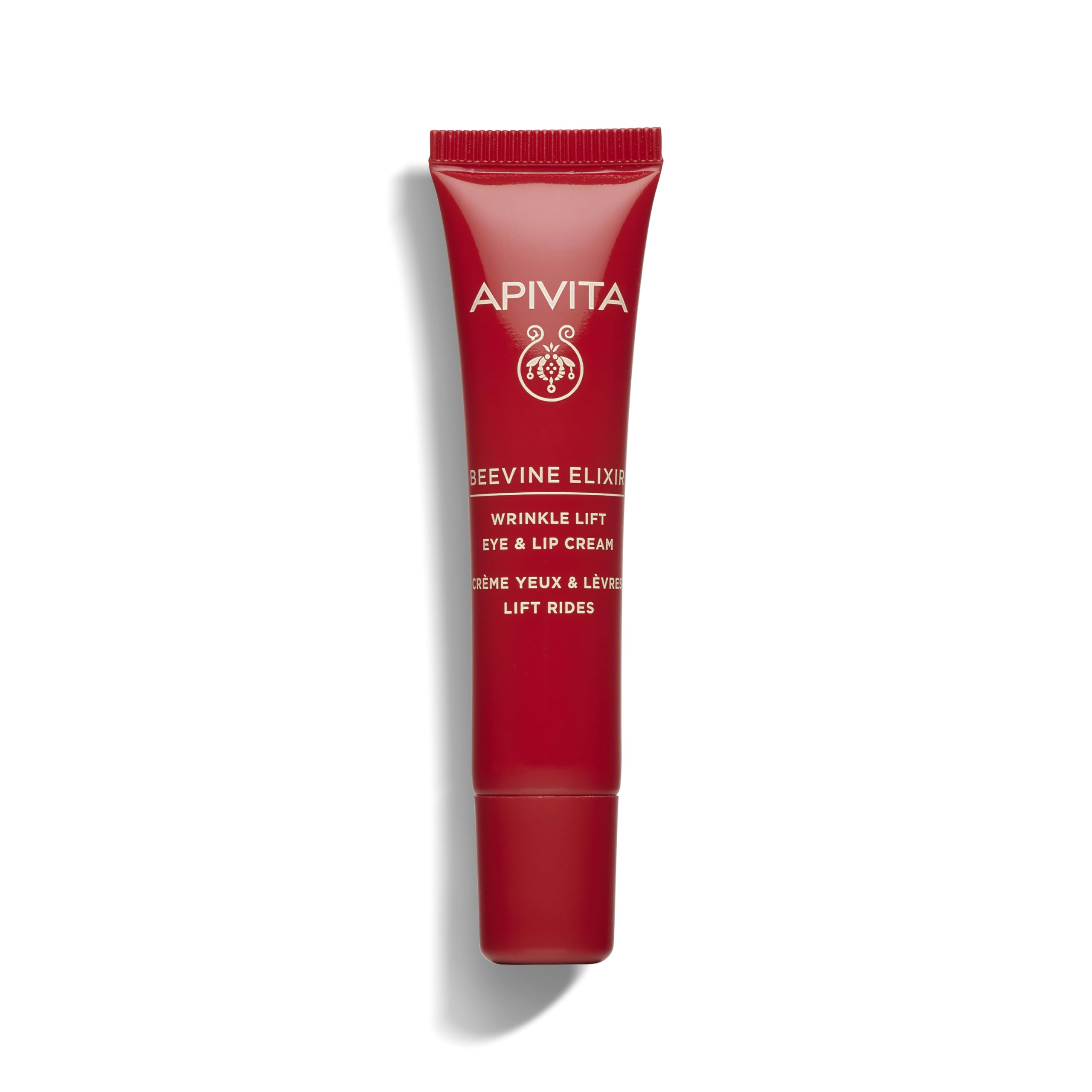 Apivita Beevine Elixir Wrinkle Lift Eye & Lip Cream 15ml - Antiaging Eye Cream with Propolis & Vine Polyphenols, Plant Collagen, Hyaluronic Acid - Fights Crow's Feet Wrinkles & Eye Puffiness