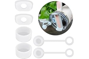 8SOTAM Silicone Spill Stopper Set of 3, Compatible with Stanley Cup 2.0 40oz/30oz, Proof Stopper For Stanley,Tumbler Accessories, Including 2 Straw Cover Caps, 2 Square Spill Stoppers, 2 Round Leak Stopper