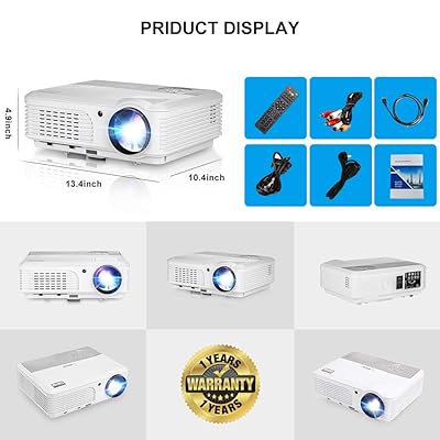 Buy 1080p Hd Wifi Bluetooth Projector With Android Hdmi Usb Rca Hifi Speakers Wireless Mirroring Projector Home Cinema Smart Tv Projectors For Iphone Blu Ray Dvd Tv Stick Pc Laptop Outdoor Movies