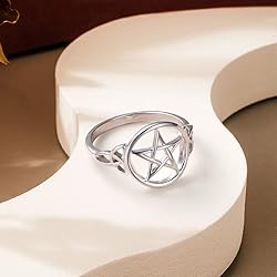 DAOCHONG S928 Sterling Silver Pentagram Amulet