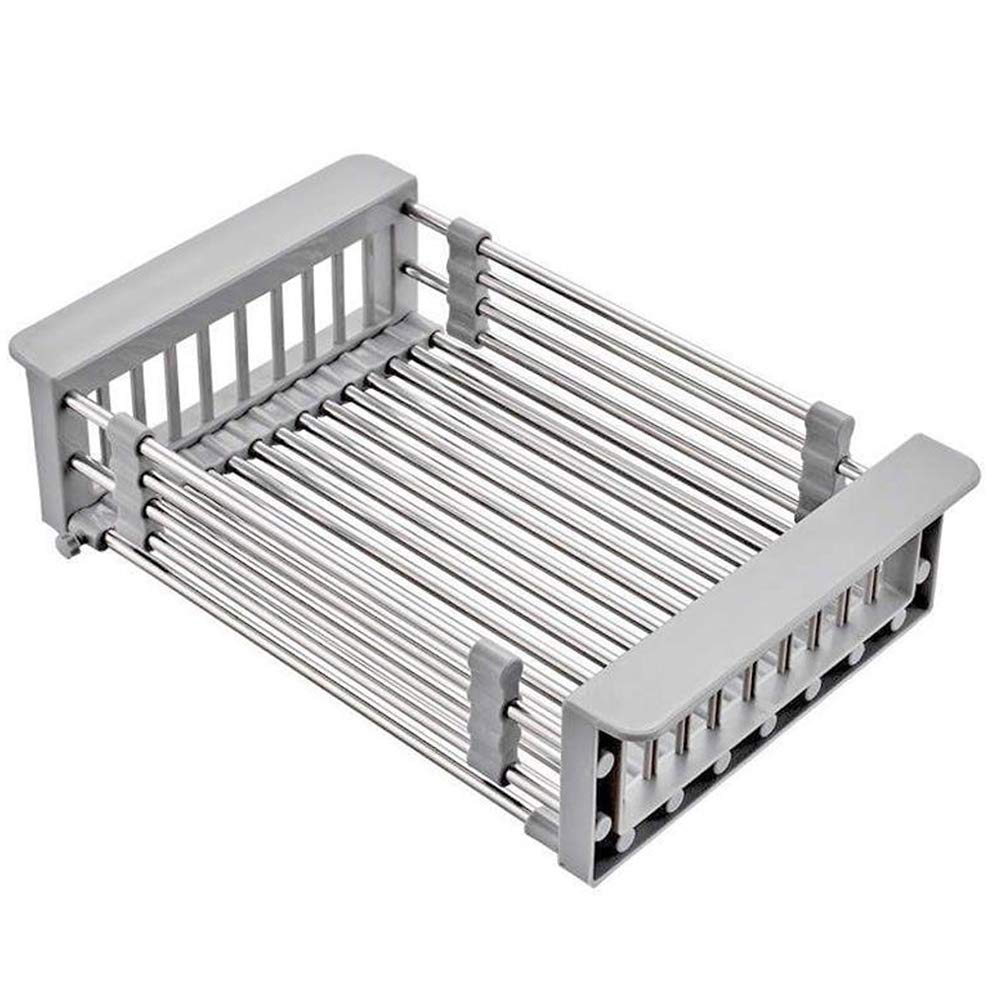 Feian Expandable Iron Dish Drying Rack, Adjustable Stainless Steel