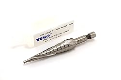 TEMO M35 Cobalt Spiral Flute Step Drill, 13 Size