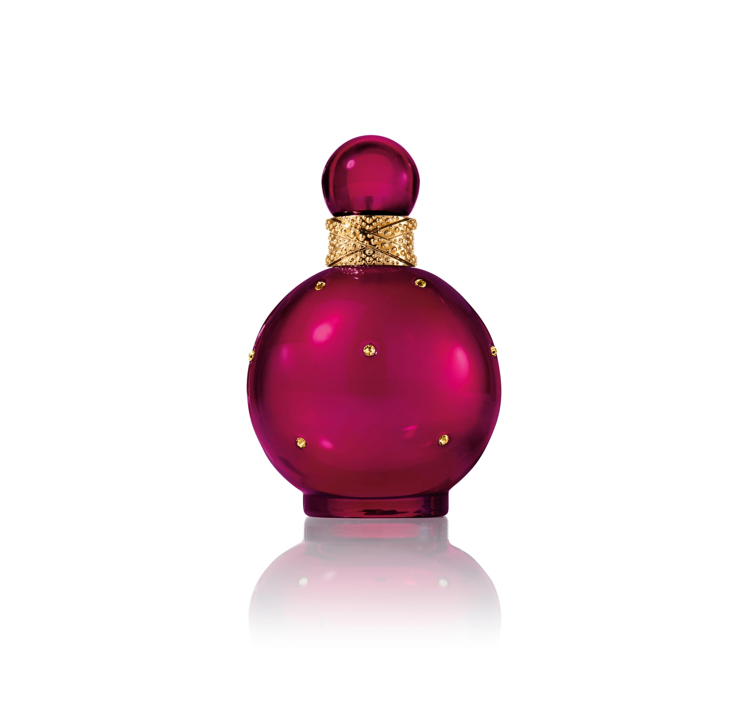 Britney Spears Fantasy Intense 100 ml – Eau de Parfum for Women – Woody Gourmand Fragrance – Notes of Red Lychee, Cupcake Accord and Patchouli Essence – Maroon and Gold Bottle