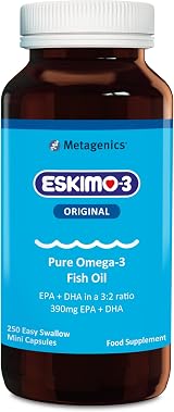 Metagenics Eskimo-3 Fish Oil Omega-3 250 Capsules EPA DHA 240mg/150mg view 1