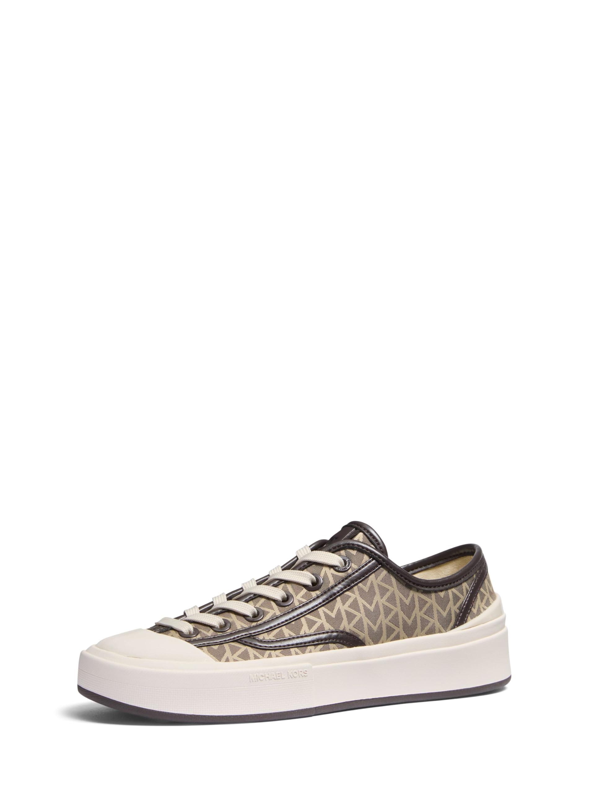 Michael Kors Women’s Jude Lace Up Sneaker, Natural, 8