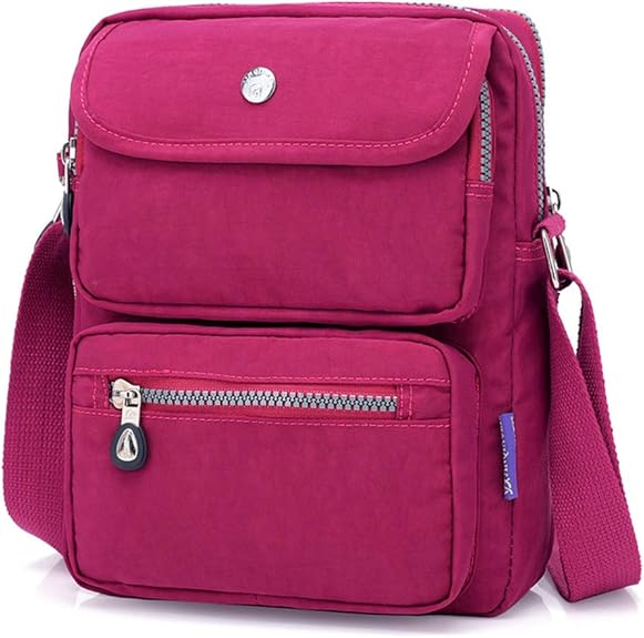 MultiPocket Crossbody Bag Travel Passport Purse Small Messenger