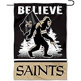 New Orleans Saints Bigfoot Sasquatch Believe Yard Garden Banner Flag