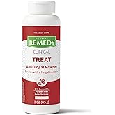 Medline Remedy Phytoplex Antifungal Powder, Skin Treatmeant with Miconazole Nitrate, Lightly Scented, 3-oz Bottle
