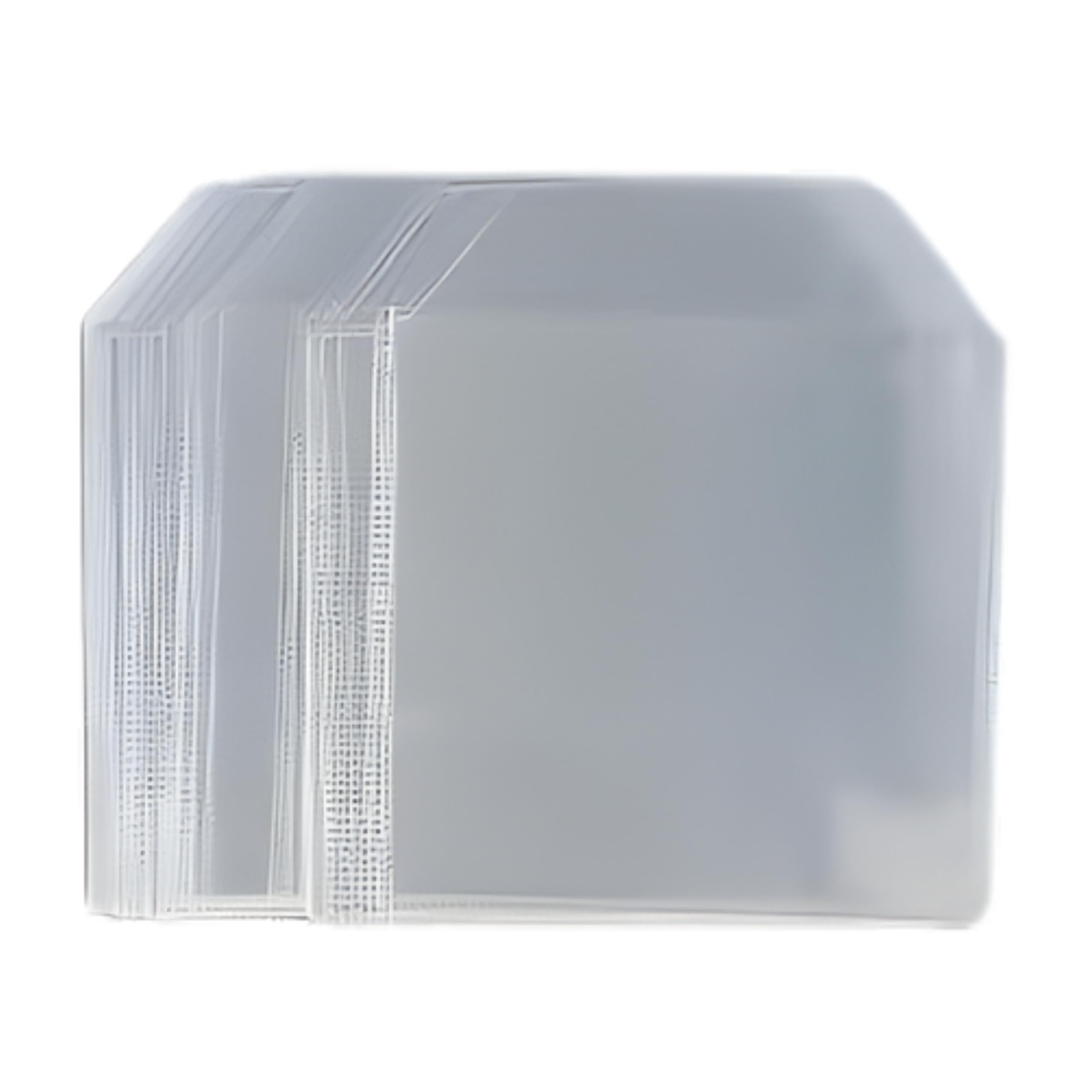 50 x Dragon Trading Premium CD DVD Blu-ray Disc 120 Micron Plastic Wallets Sleeves with Flap – Durable Sleeves for 1 Disc