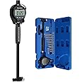 ALLmeter Bore Gauge Set,2-6 Inch(50-160mm) Digital Indicator Dial Bore Gauge 0.01mm (0.0005 Inch),Internal Cylinder Measuring Tool with 12 Probes and Measuring Rod for Engine Cylinders and Deep Holes