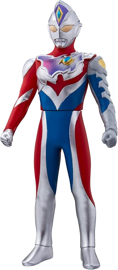 BANDAI Ultra Hero Series 86 Ultraman Decker Flash Type Soft Vinyl Figure w/ Card