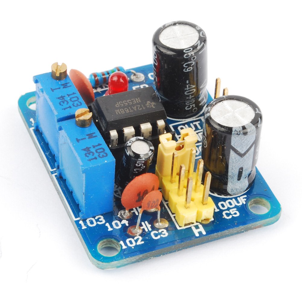NE555 Signal Generator Square Wave Pulse Frequency Adjustable Module 1 ...