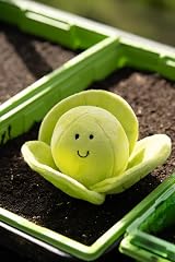 Petface Foodie Faces Fluffy Sprout Plush Dog Toy with Squeaker view 3