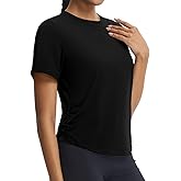 baleaf Women's Short Sleeve Yoga Shirts Soft UPF 50+ Workout Tops Sun Protection Athletic T-Shirts