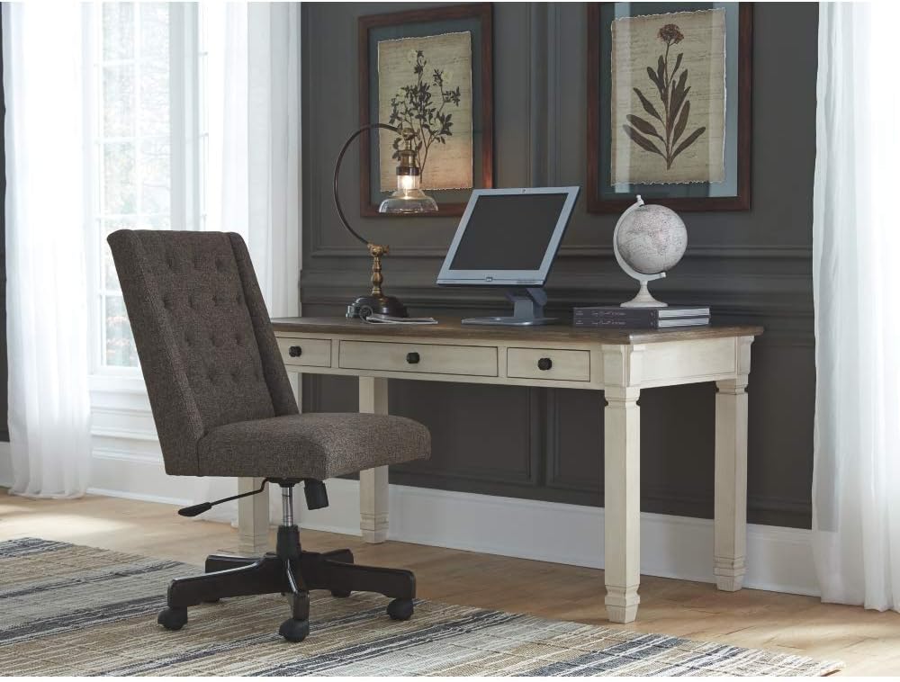 Signature Design by Ashley Bolanburg Home Office Desk Two-tone: Furniture & Decor