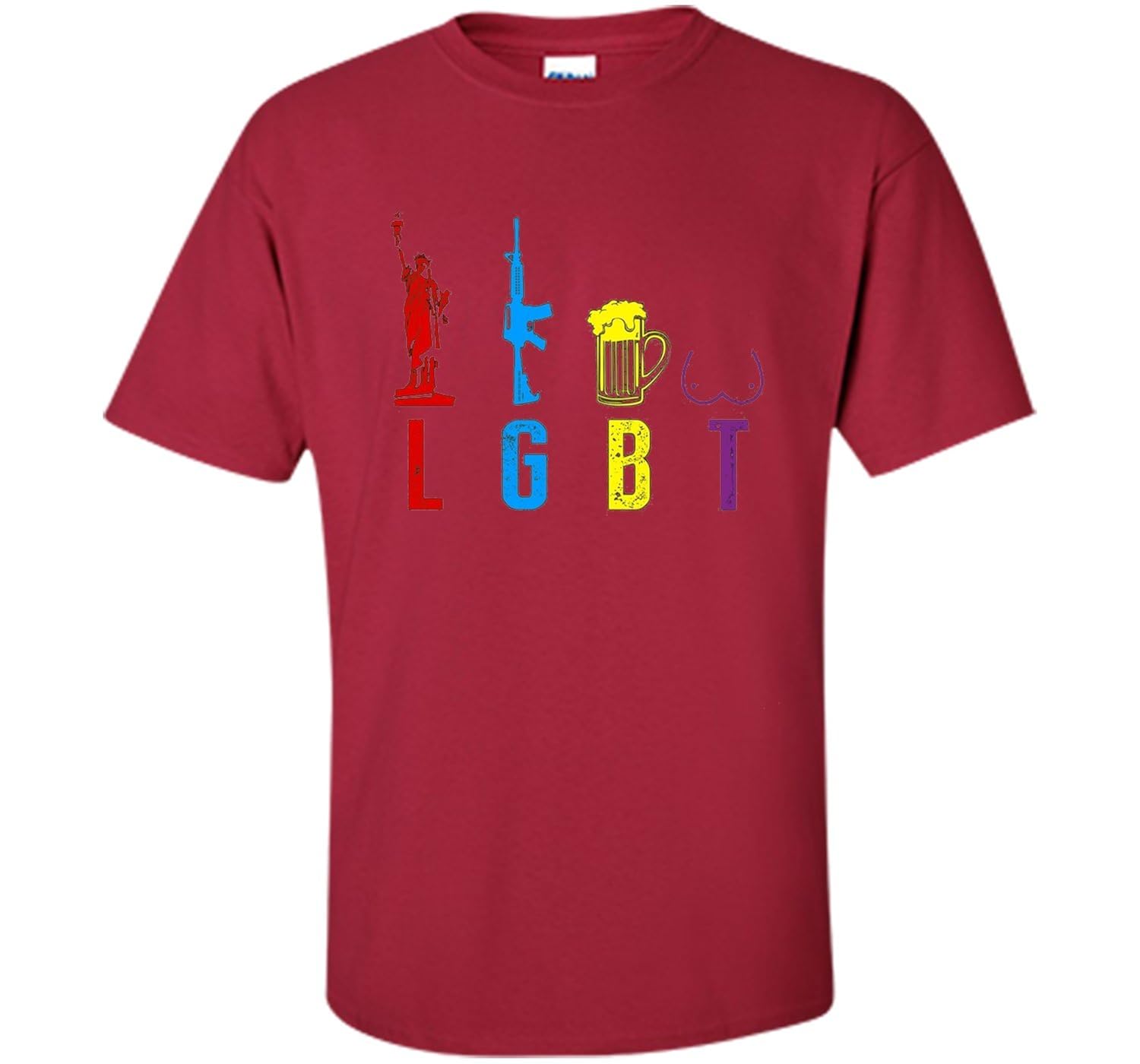 Liberty Gun Beer Funny T Shirt America Lgbt 7399 Jznovelty