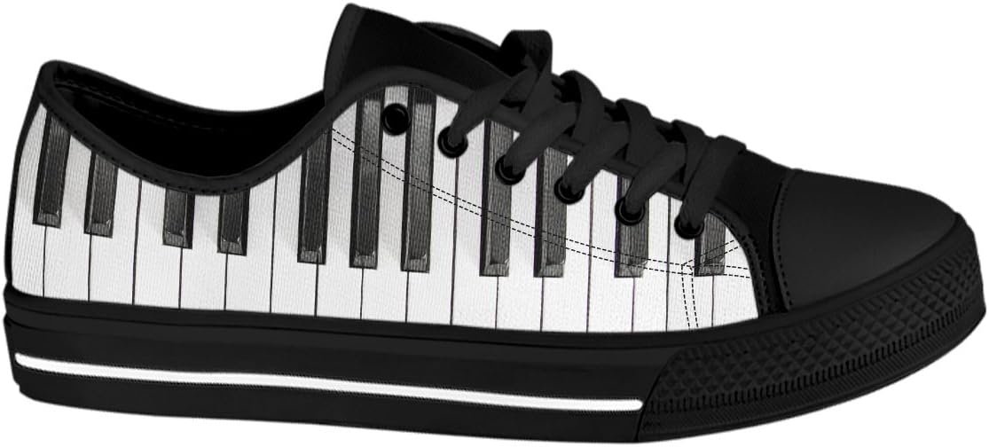 Gnarly Tees Men's Piano Keyboard Shoes Low Top