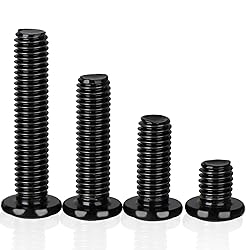 Krysay M6 x 45mm 30Pcs Flat Head Hex Socket Cap