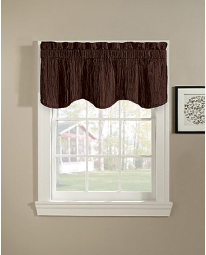 CHF Industries Taffeta Solid Valance - Taffeta Solid Valance - Chocolate