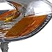 Spec-D Tuning 2LH-COR03-RS Toyota Corolla 4DR Chrome Crystal Headlights Clear Head Lamps