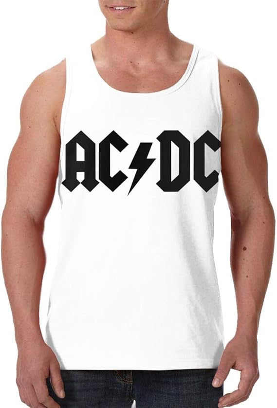 Amazon Co Jp Acdc タンクトップ メンズ 袖なし ジム用tシャツ スポーツウェア トレーニングベスト 服 ファッション小物