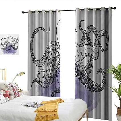 Amazon Com Perfectble Octopus Line Art Drawing Style Marine