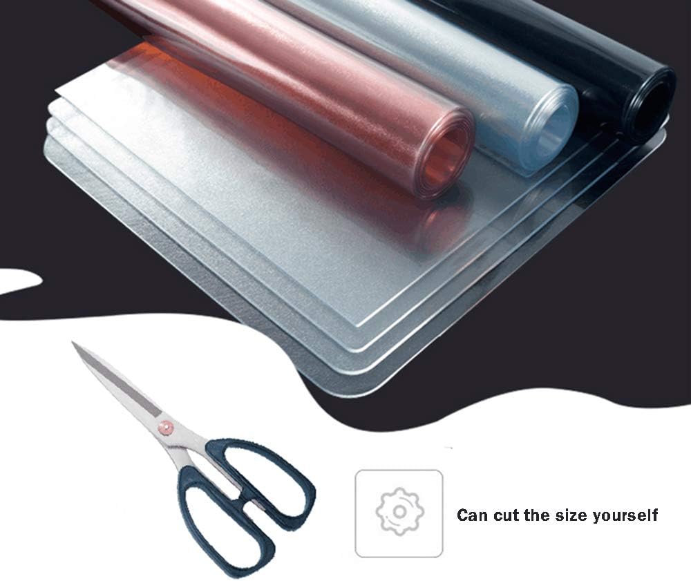 VITA FELICE PVC Table Protector Clear Plastic Waterproof Table Cover for Dining Table Heavy Duty Wipe Clean Transparent Mat,Tablecloth for Worktop Kitchen Restaurant Party Events (70x140cm) - Image 4
