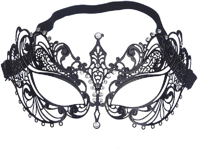 YiFeng Masquerade Mask Metal Eyemask for Women Costume Masked Party Style 3
