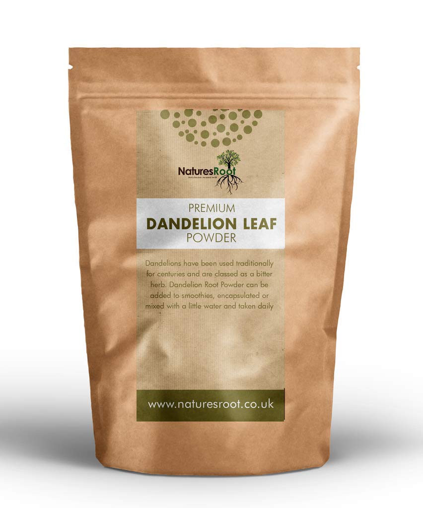 Nature’s Root Dandelion Leaf Powder 500g - Pure Finely Milled Herbal Powder – 100% Natural, Vegan & Additive-Free