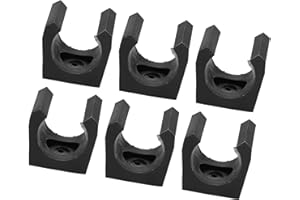 Drfeify 6pcs Plastic Pool Cue Holder, Wall Mount or Floor Stand Organizer for Single Billiard Rod, Lightweight and Durable wi