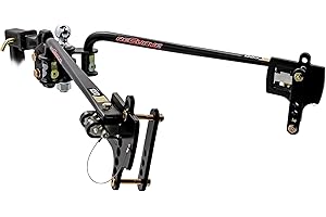 Camco Eaz-Lift ReCurve R3 1,200lb Camper/RV Weight Distribution Hitch |-Features Adjustable Sway Control & Includes 2-5/16" Hitch Ball w/15,000lb Max Rating - 1,400lb Max Tongue Weight Rating (48753)