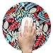 Mouse Pad (9.8 inch x 9.8 inch),Lizimandu Premium Quality Pattern Anti Slip Computer PC Round Mouse Mat Soft Comfort Feel Finish(Maple-Leaves)