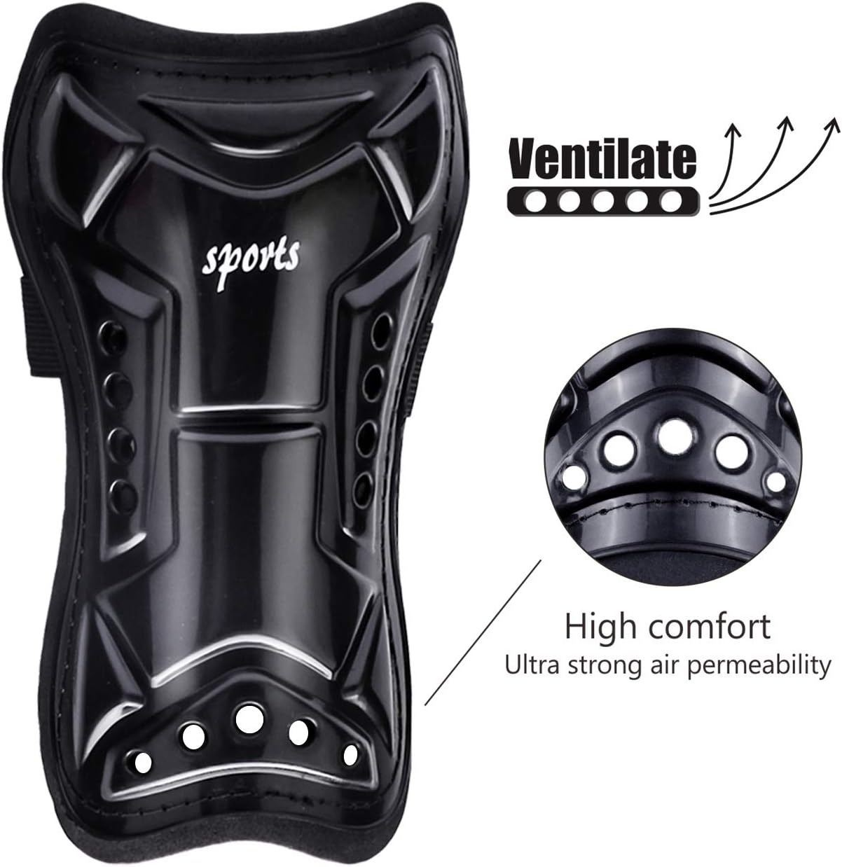 Youth Soccer Shin Guards, 2 Pair Lightweight and Breathable Child Calf Protective Gear Soccer Equipment for 3-10 Years Old Boys Girls Children Teenagers (Yellow) : Sports & Outdoors