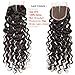 VIPbeauty Brazilian Water Wave Human Hair Weave with a Closure Free Part Lace Closure with Baby Hair (14 16 18 with 12)