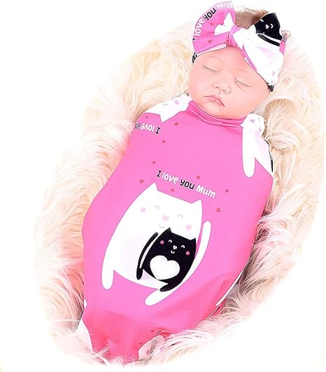 receiving blanket and headband