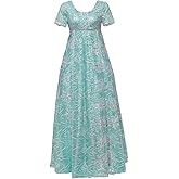 Kate Sharma Dress Cosplay Costume High Waistline Regency Era Dress Jane Austen Tea Party Gown