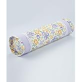 EDMILE Buckwheat Hulls Neck Pillow for Pain Relief, Ergonomic Cervical Spine Shoulder Support, Adjustable Comfort for Sleeping Travel, Floral Pillowcover, 4x16 Inch (Flower A)