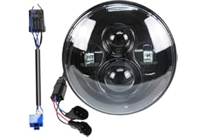 BELTANDROAD 7 Inch Super White LED Headlight for HD Street Glide - Fits 2014-2022+ Street Glide Special,Hi-Lo Beam Headlight With Dual Beam Adapter,Black Housing