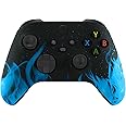 Custom Controllerzz Wireless Controller for Microsoft Xbox Series X/S & Xbox One - Custom Soft Touch Feel - Custom Xbox Series X/S Controller (X/S Blue Flame)
