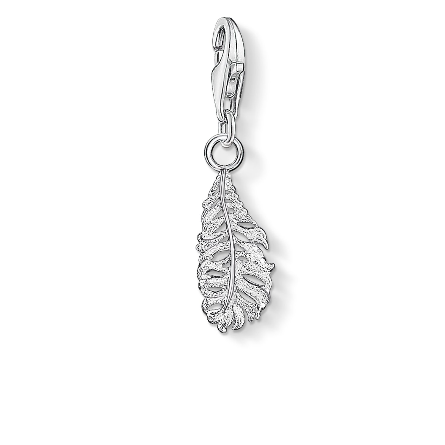 THOMAS SABO Women Charm Pendant Feather Charm Club 925 Sterling Silver 0775-001-12 — image 1