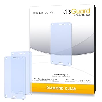 2 x disGuard® Displayschutzfolie Amazon Fire Phone Schutzfolie Folie 'DiamondClear' unsichtbar