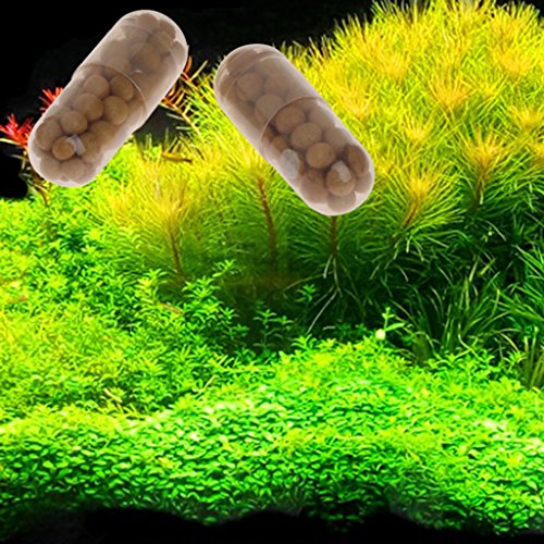 Milue 40 Pcs Aquatic Plant Water Root Fertilizer Condensed Aquarium Fish Tank Cylinder