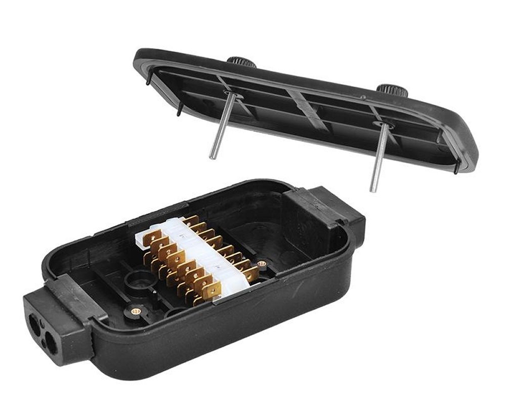 Junction box plastic 8x4-pole