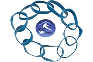 UTAHSKIGEAR.COM Utah Ski Gear Brake Retainer - 10 Pack Rubber Retainers for Ski Bindings to Wax or Tune Skis, Elastic Band Equipment to Shut Bindings, Tuning Accessory Gear, Ski Binding Rubber Break Retainer Band