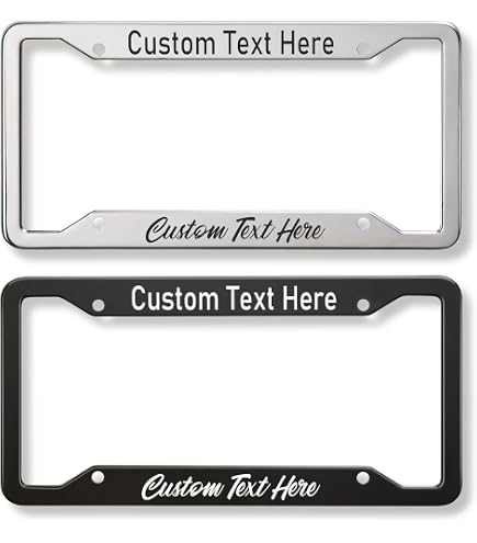 Diseño de Logo Personalizado Marco de Número de Coche de Metal ABS Accorios para Automóvil Marco de Placa de Licencia Diseño de Logo Personalizado Marco de Número de Coche de Metal ABS Accorios para Automóvil Marco de Placa de Licencia
